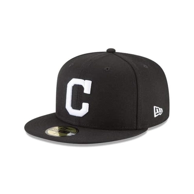 Cleveland Indians Gorra | New Era MLB Basic 59fifty Fitted Cap Mexico - Negros
